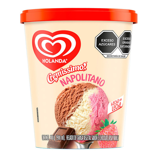 Helado Napolitano Holanda (1lt)