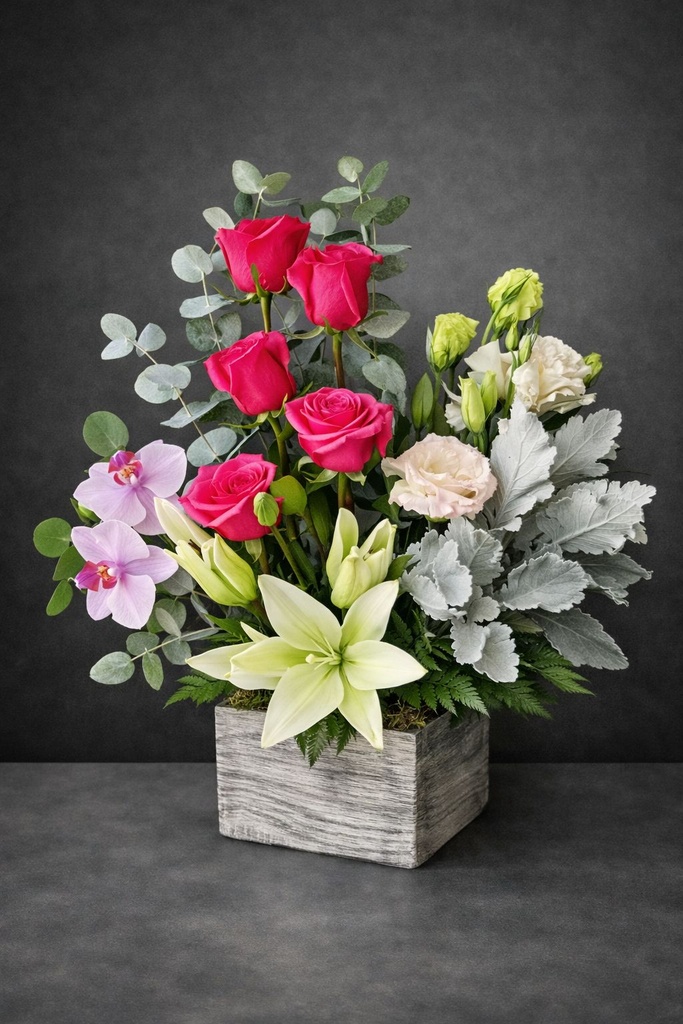 Floral Arrangement with Lilies