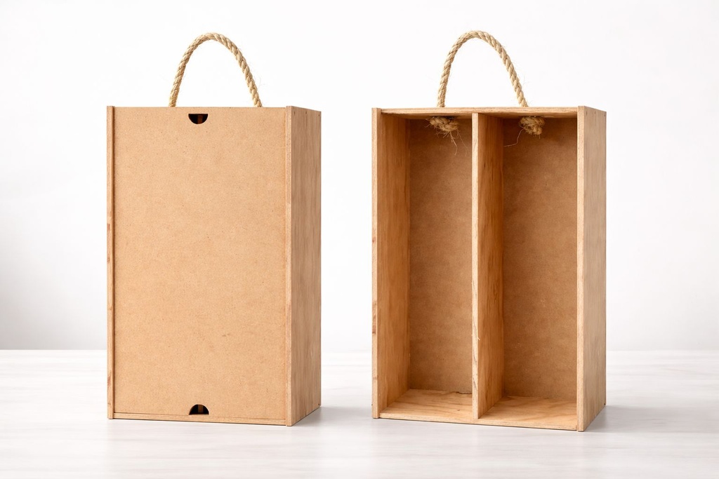 Wooden Wine Box (1 piece)