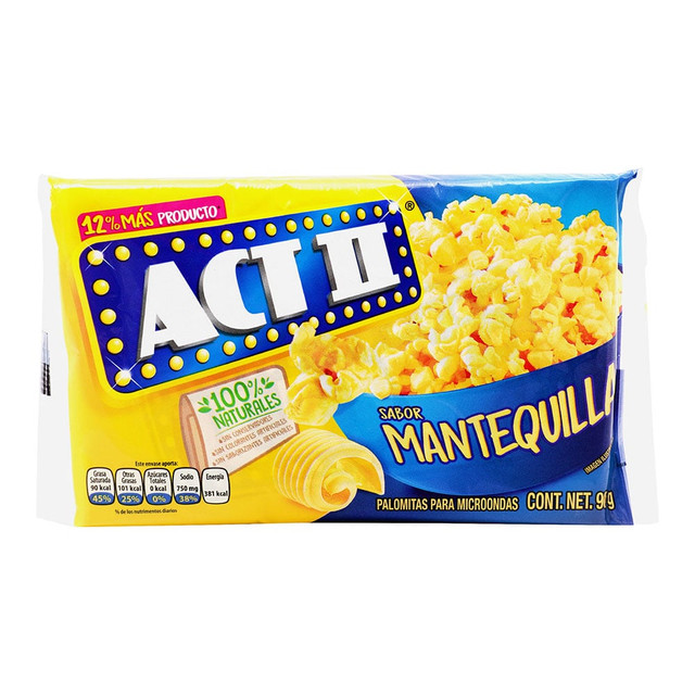 Butter Microwave Popcorn ACT II (ea)