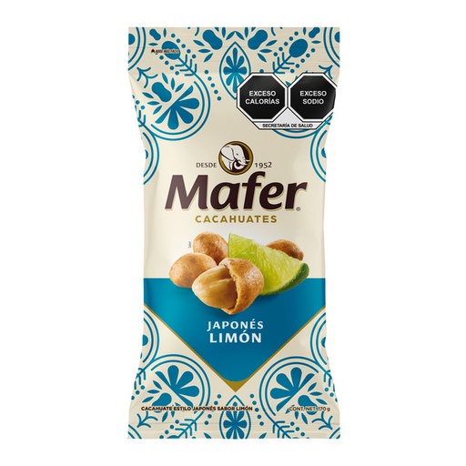 Cacahuates Japones Limón Mafer (170grs)