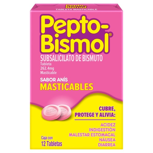 Peptobismol Box 12 Tablets