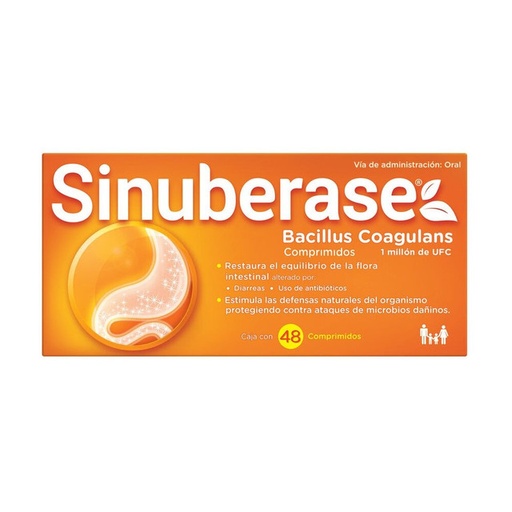 Sinuberase 48 Comprimidos 2b Probiáticos 