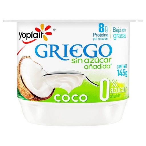 Yogurt Griego de Coco Sin Azúcar (145grs)