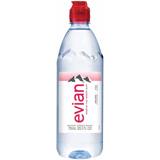 Agua Evian Sport (750ml)