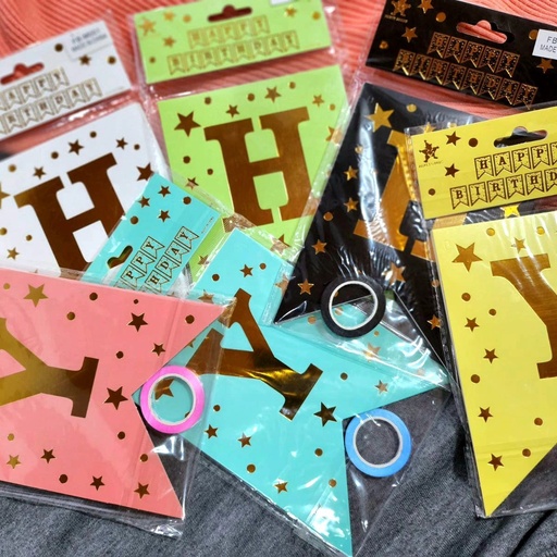 Letrero de Feliz Cumpleaños (1 PZ)